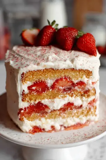 Gluten Free Strawberry Shortcake Cake