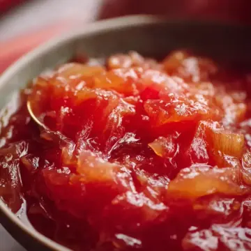 Simple Honey Rhubarb Compote