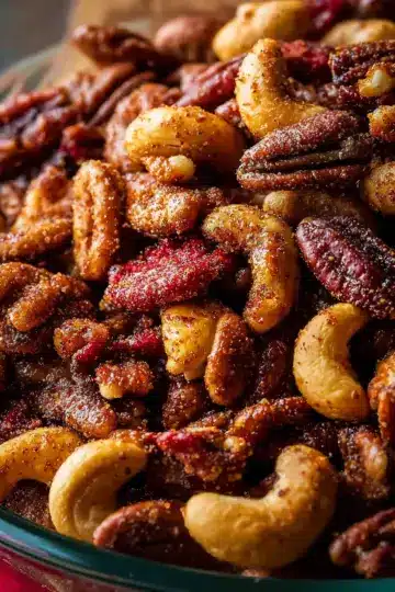Easy Sweet and Spicy Roasted Nuts That Everyone Will Love