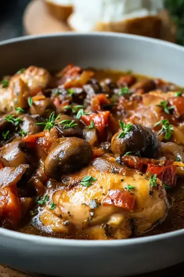 Classic French Hunter’s Chicken Chasseur for Cozy Nights