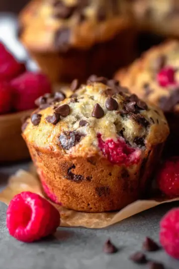 Chocolate Chip Raspberry Muffins
