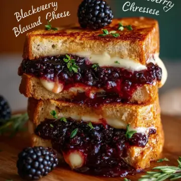 Blackberry Balsamic and Brie Grilled Cheese