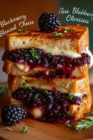 Blackberry Balsamic and Brie Grilled Cheese