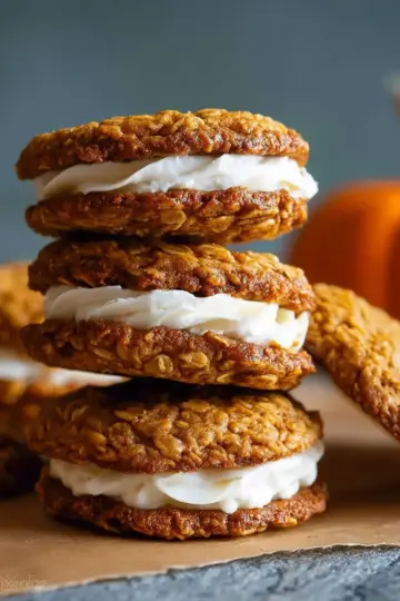 Pumpkin Oatmeal Cream Pies