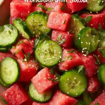 Easy Watermelon Cucumber Salad