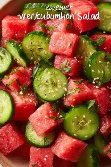 Easy Watermelon Cucumber Salad
