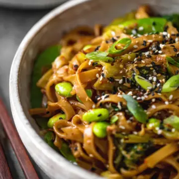Easy Sesame Miso Noodles