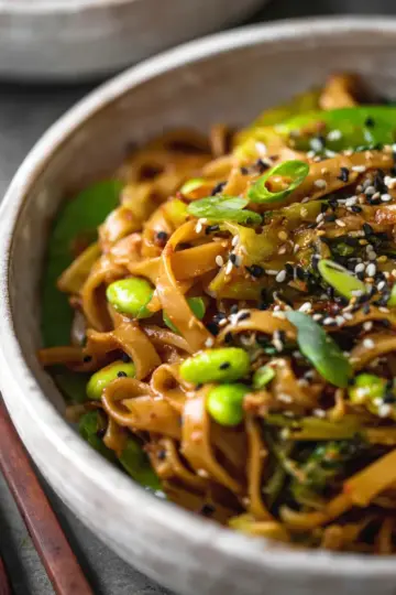 Easy Sesame Miso Noodles