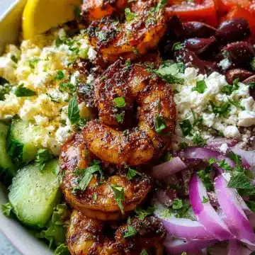 Greek Shrimp Mediterranean Bowl