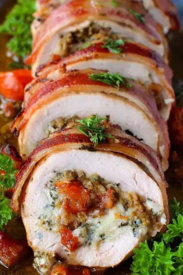 Italian Stuffed Pork Tenderloin