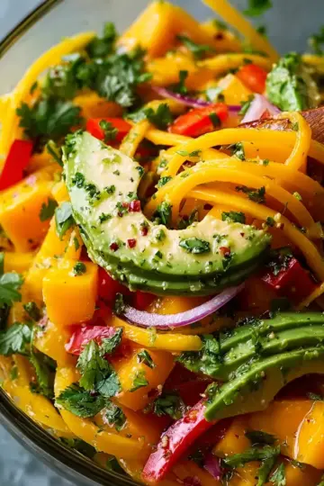 Fresh Mango Salad with Avocado Recipe for a Vibrant Twist