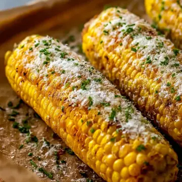 Easy Corn on the Cob with Parmesan Cheese