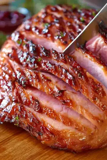 Baked Ham with Cherry Ham Glaze
