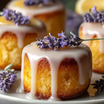 Mini Lemon Cakes With Lavender Glaze: An Incredible 5-Step Recipe