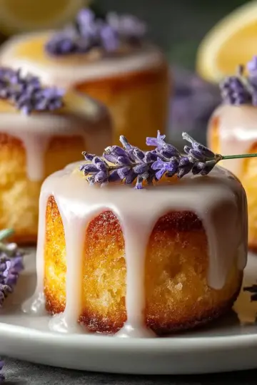 Mini Lemon Cakes With Lavender Glaze: An Incredible 5-Step Recipe
