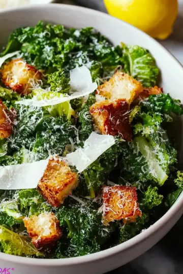 Easy 15-Minute Kale Caesar Salad